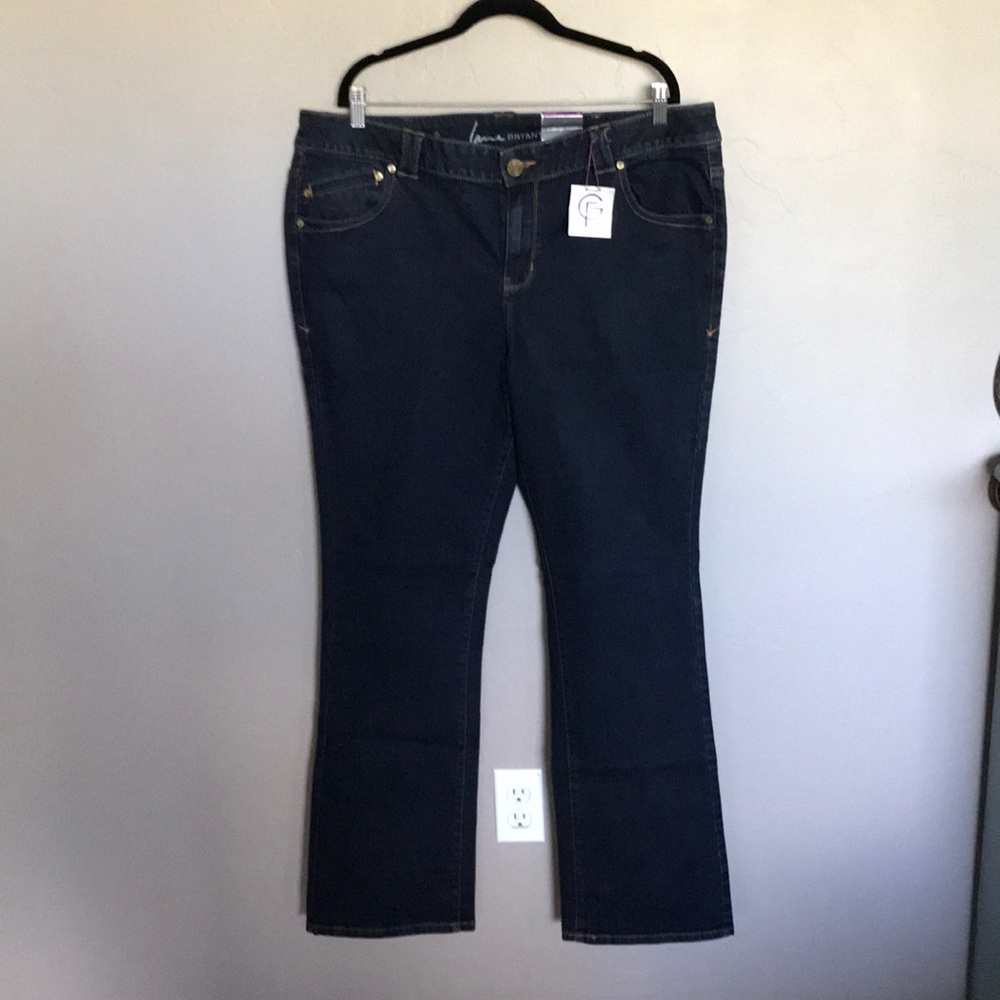 Lane Bryant dark wash slim bootcut jeans